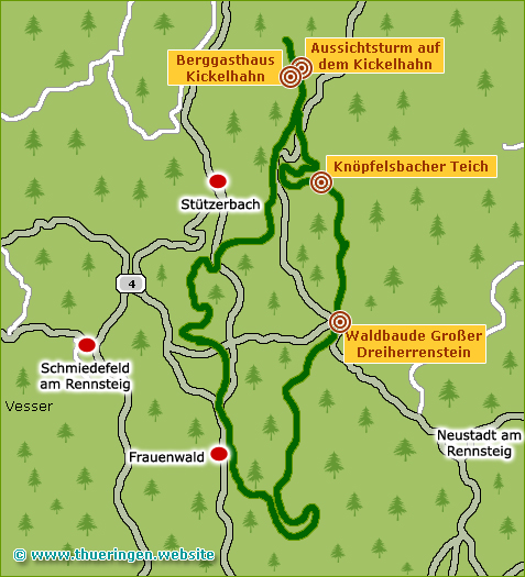 Auf Goethes Spuren von Frauenwald durch den Thüringer Wald