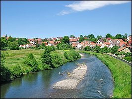 Werra in Breitungen Thüringen